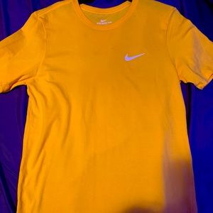 Yellow dry-fit Nike tshirt